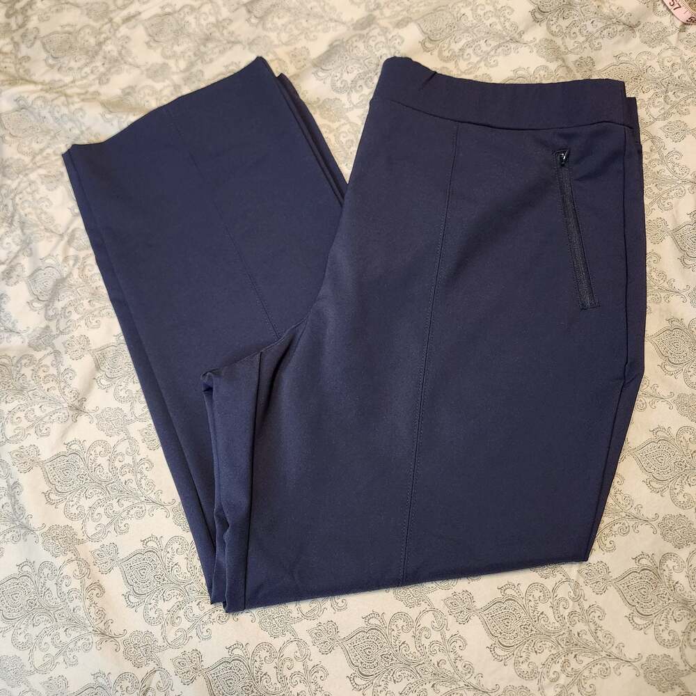 Lane Bryant 4-Season Straight Leg Trousers with Zipper Pockets
